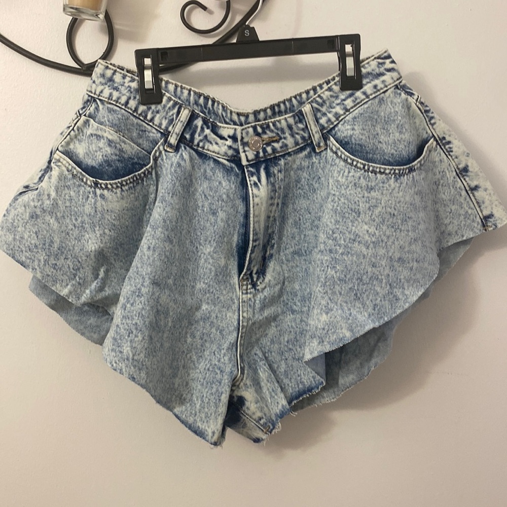 Denim booty shorts